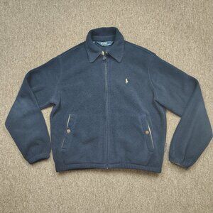 Vintage POLO RALPH LAUREN Full Zip Fleece Men's Medium Blue Polartec Shacket